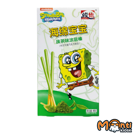 Spongebob Schwammkopf Coated Stick Matcha 48g