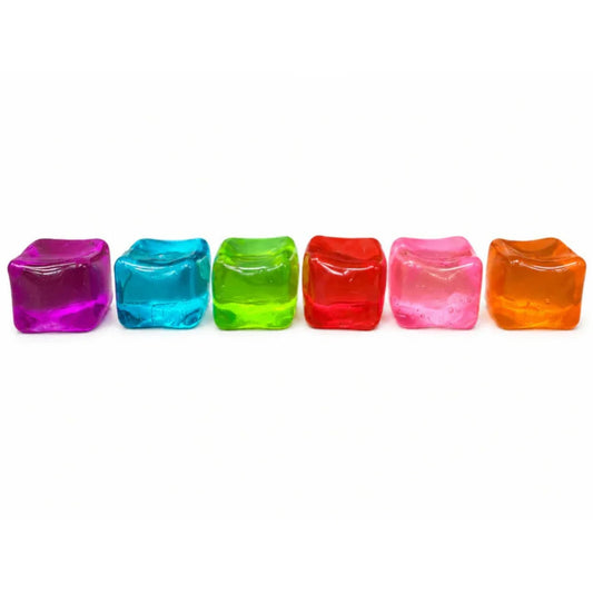 Mystery Cube Squishy – transparenter Eiswürfel-Squishy in Zufallsfarbe